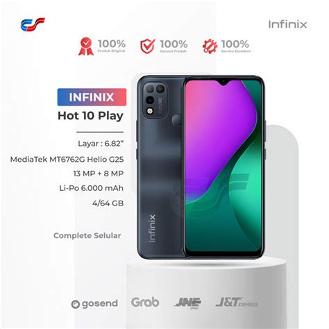 Infinix Hot 10 Play 4 64GB Lazada Indonesia