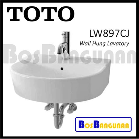 Jual Wastafel Gantung Toto Lw Cj Wall Hung Lavatory Toto Lw Cj