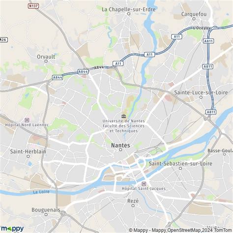 Plan Nantes Carte De Nantes 44200 Et Infos Pratiques