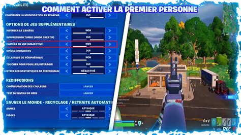 Tuto Comment Activer La Premier Personne Sur Fortnite Youtube