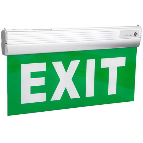 W Led Exit Sign Lamp Rechargeable Emergency Light With Ni Cd Battery