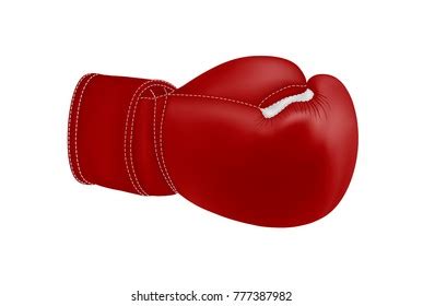 Boxing Glove Hanging On Lace Realistic Stock Vector Royalty Free