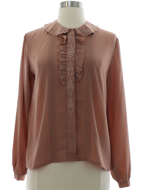 1980s Womens Secretary Shirt Gem