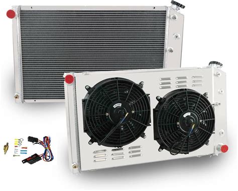 Ozcoolingparts 3 Row Core Aluminum Cu162 Radiator 2 X 12 Fan W Louver Shroud Kit