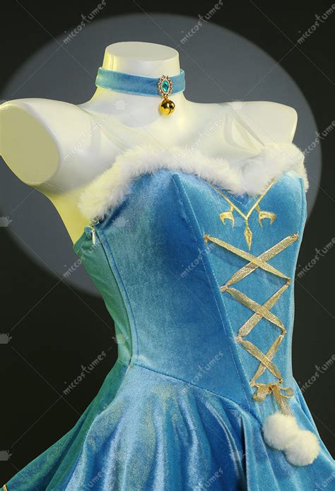 Christmas Sexy Lingerie Costume Blue Bodysuit With Short Cloak Gloves Stockings Top Quality