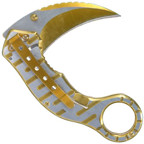 Gold Anodized Locking Karambit Knifewarehouse