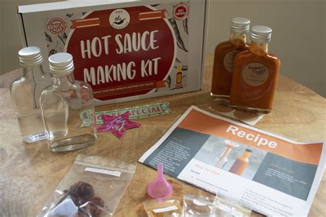 Carolina Reaper Hot Sauce Making Kit DIY Hot Sauce Set Fathers Day Gift