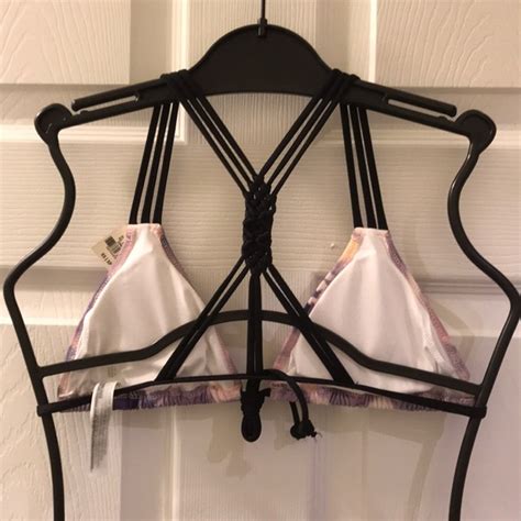 Pink Victoria S Secret Swim Top Only Victorias Secret Pink Bikini High Neck Poshmark