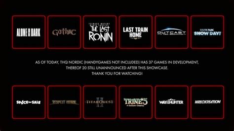 Thq Nordic Digital Showcase Confira Todos Os An Ncios