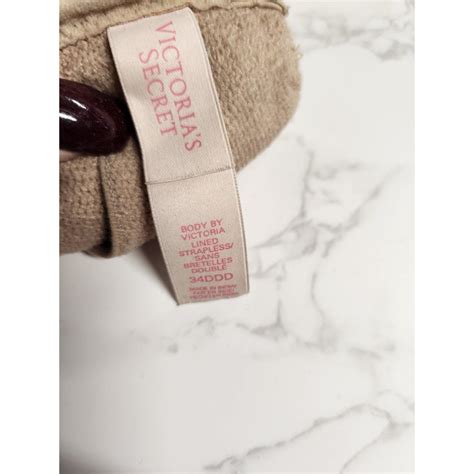 Victoria Secret Nude Strapless Bra 34DDD Victoria Depop