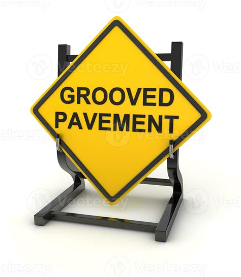 Road sign - grooved pavement 28248954 Stock Photo at Vecteezy