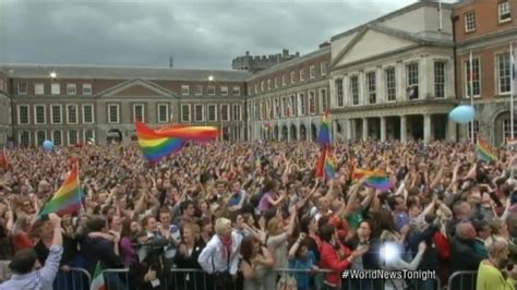 Video Ireland Legalizes Gay Marriage By Popular Vote Abc News