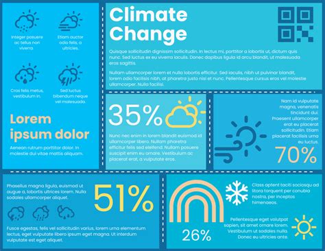 climate change horizontal infographic infographic template