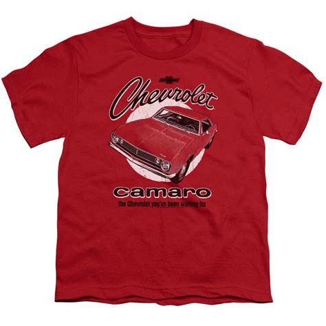 Chevy Kids Shirt Retro Camaro Red T Shirt Chevy Retro Camaro Shirts