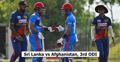 Sl Vs Afg Rd Odi Pallekele International Cricket Stadium Pitch