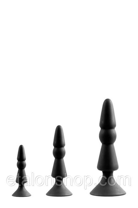 Купить Набор анальных плагов MENZSTUFF 3 PIECE ANAL CONE SET BLACK цена 1305 грн Prom ua ID