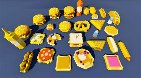 Low Poly Food | GameDev Market