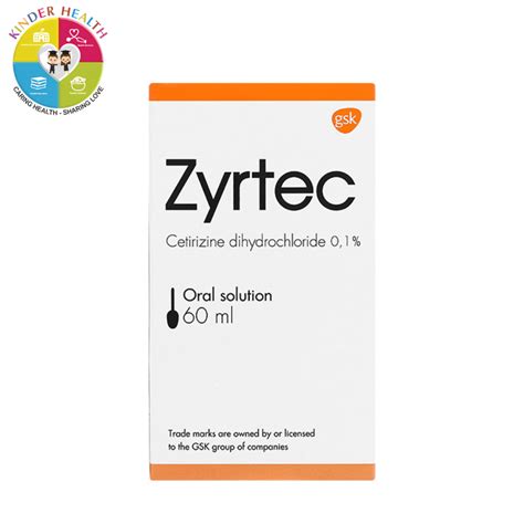 ZYRTEC 60ML Gsk KinderHealth Clinic Pharmacy