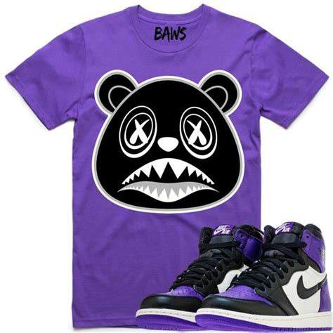 Jordan 1 Court Purple Sneaker Tee Shirts | SneakerFits.com