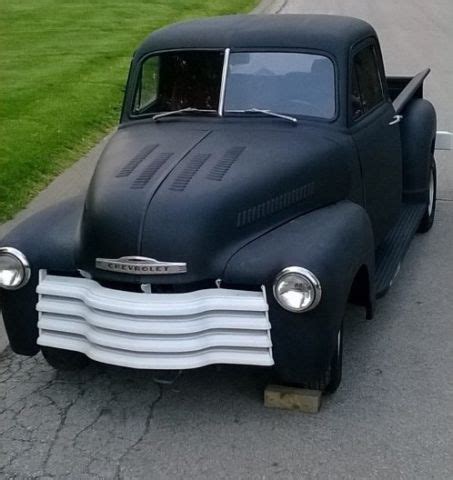 1948 Chevy 3100 Resto Mod Hot Rod Custom Flat Black Rat Rod Pickup Classic Chevrolet
