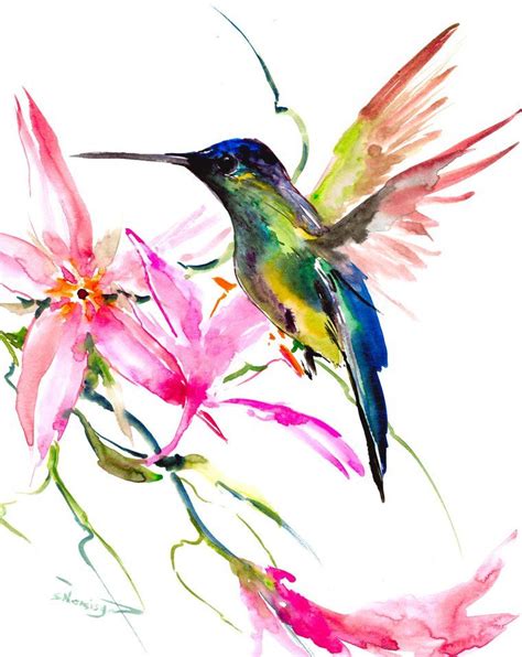 Suren Nersisyan Paintings For Sale Artfinder Hummingbird Artwork