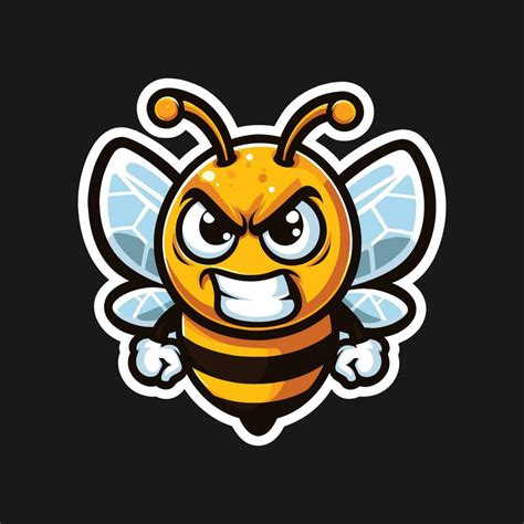 ANGRY BEE ILLUSTRATION VECTOR 36173930 Vector Art at Vecteezy