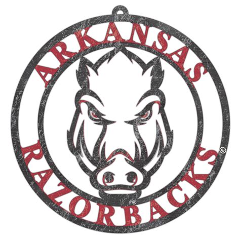 Arkansas Razorbacks 16 Team Color Logo Cutout Clip Art Library