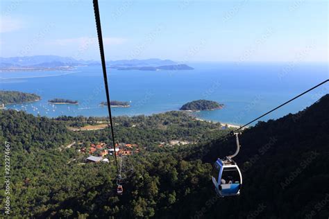 Sky Bridge And Cable Car Langkawi Island Malaysia Asia Stock Photo