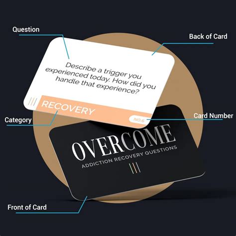 Overcome Addiction Recovery Questions Group Therapy Game 70 Cards