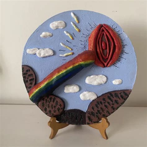 Sex Positive Erotik Skulptur Keramikkunst Mit Landschaft Cm Durchmesser Eur Picclick De