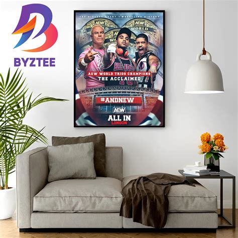 And New Aew World Trios Champions Are The Acclaimed And Bad Ass Billy Gunn Wall Decor Poster