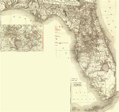 Map of Florida, 1900