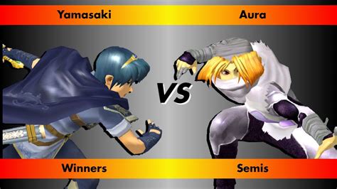 NMBBQ Winners Semi Final Yamasaki Marth Vs Aura Sheik SSBM