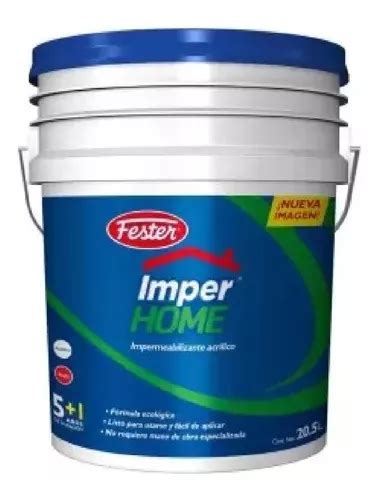 Impermeabilizante Acrílico Fester Imperhome Blanco 20 5l Envío gratis