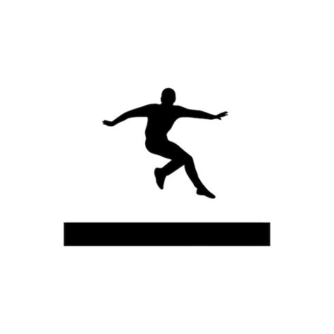 Premium Vector High Jump Icon On White Background Simple Vector