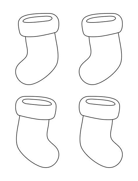 Christmas Stocking Template - 15 Free PDF Printables | Printablee
