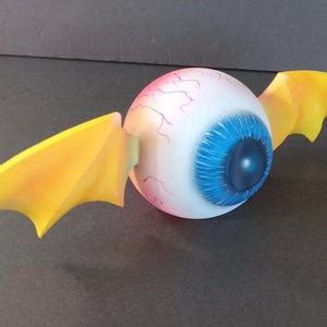 Flying Eyeball Retro Hot Rod Art Rockabilly Decor 11 Wide Custom Sculpture Etsy