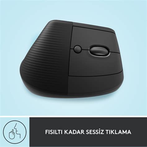 Logitech Lift Sessiz Kablosuz Ergonomik Dikey Mouse Siyah Fiyatı