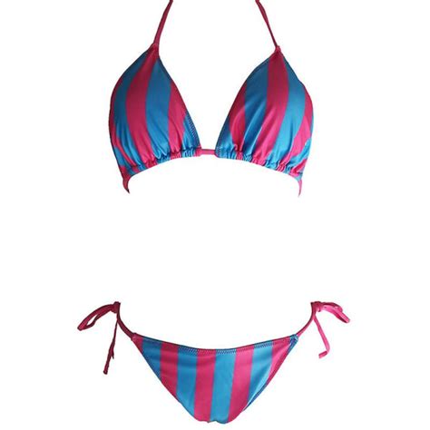 Sexig Strappy Bikinithong Set F R Damer Vadderade Badkl Der Sommar