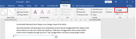 Cara Mudah Membuat Garis Shapes Lurus Dengan Cepat Di Ms Word Jaya