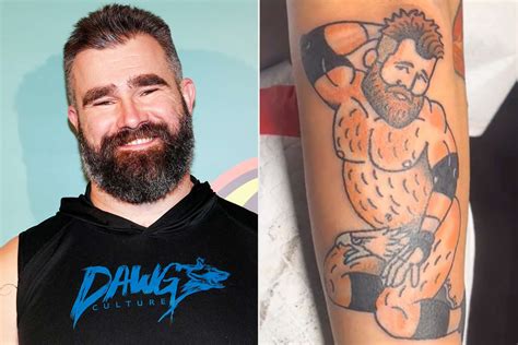 Jason Kelce Is Shocked By Fans NSFW Tattoo Featuring Him In The Nude