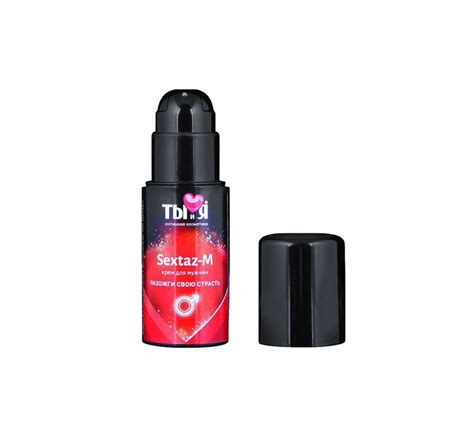 КРЕМ ВОЗБУЖДАЮЩИЙ ТЫ И Я "SEXTAZ-M" ДЛЯ МУЖЧИН, 20 Г