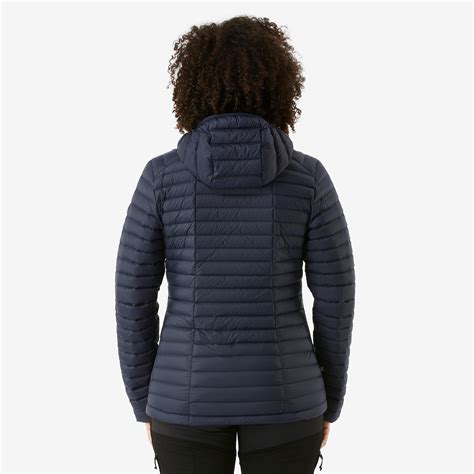 Manteau De Randonn E En Duvet Femme Mt Bleu Asphalte Forclaz