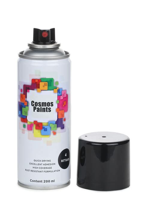 Buy Cosmos Paints Matt Black Silver Grey Spray Paint Ml Pack Of