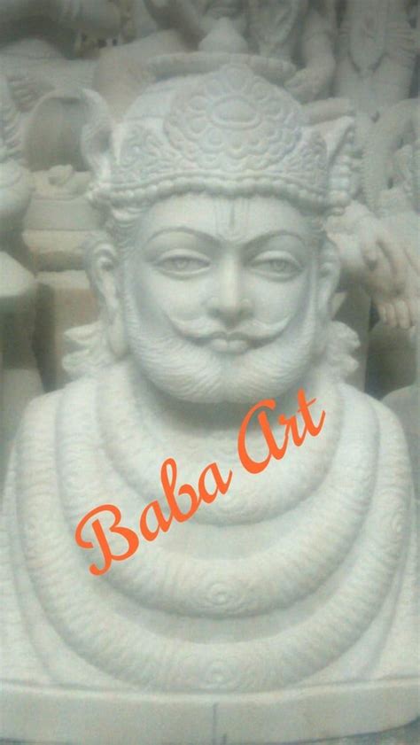 White Painted Marble Shyam Baba Statue For Temple At Rs In Jaipur