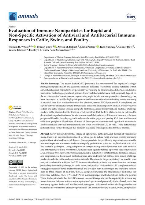 Pdf Evaluation Of Immune Nanoparticles For Rapid And Non Specific