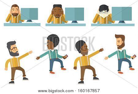 Stressed Male Office Vector & Photo (Free Trial) | Bigstock