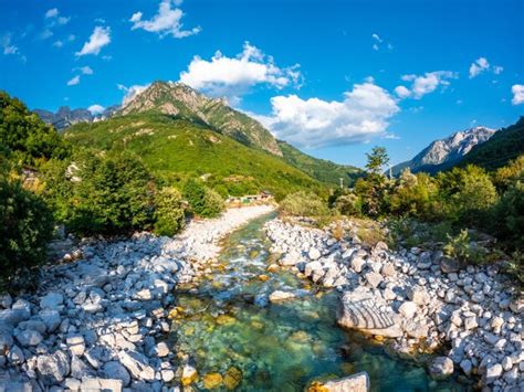 Premium Photo Beautiful Valbona River Valley In Summer Theth National