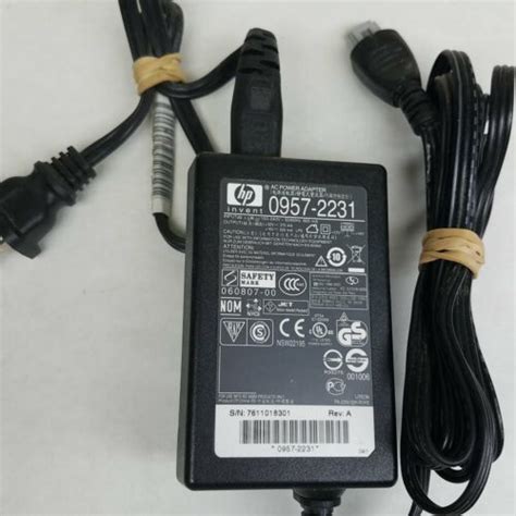 HP 0957-2231 AC Power Supply Cord Adapter +32V/375mA +16V/500mA ...