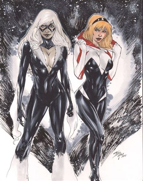 Black Cat And Spider Gwen